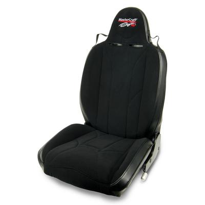 MasterCraft Safety Baja RS with Fixed Headrest, Black with Black Center & Black Side Panels, Recliner Lever Left- 504024